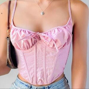 Urban Outfitters Out from Under plaid corset